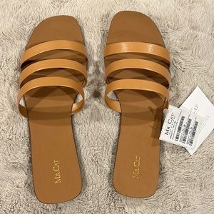 NWT Tan Leather Sandals